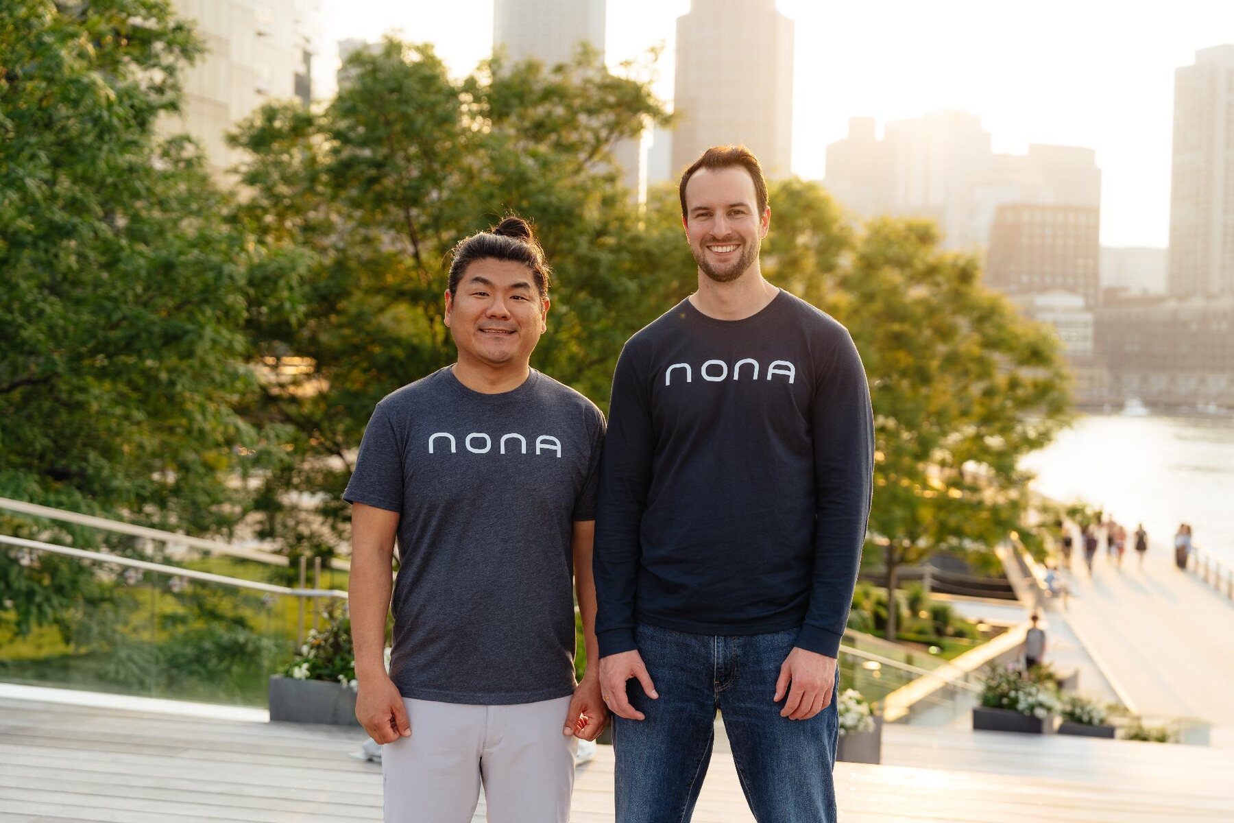Nona Technologies co-founders Jung Yoon and Bruce Crawford